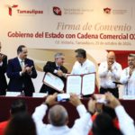 Firman convenio Gobierno de Tamaulipas y Oxxo para fortalecer seguridad